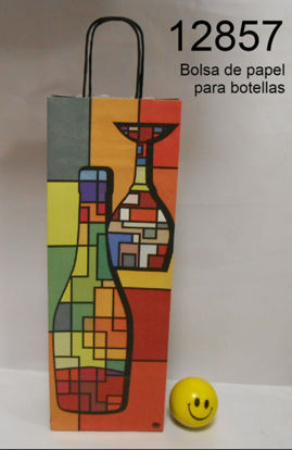 Imagen de BOLSA DE REGALO DE PAPEL "CHEERS" PARA BOTELLA 14X40 6.23